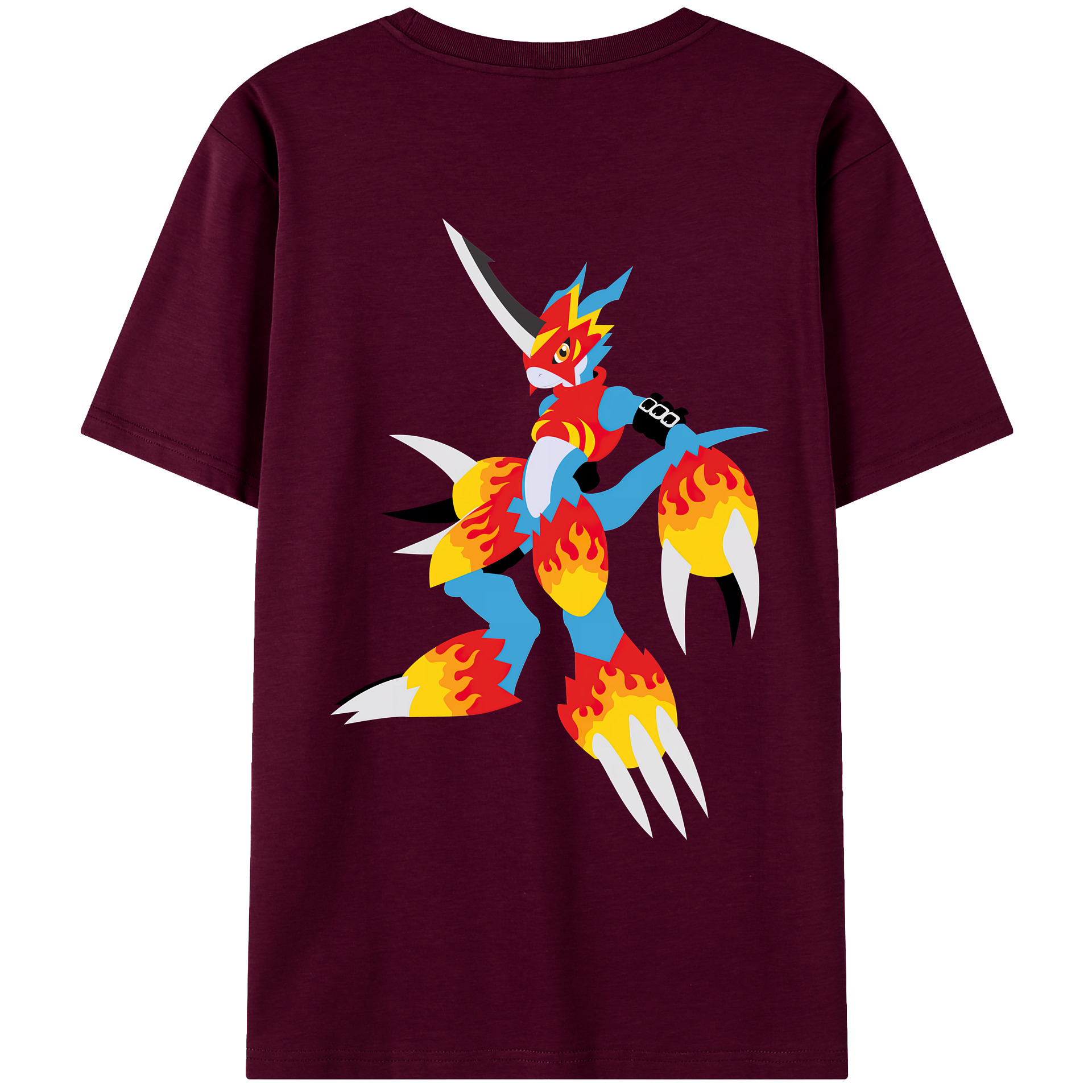 （画像用） Digimon デジタルモンスター/デジモン レディース半袖Tシャツ(バックプリント)